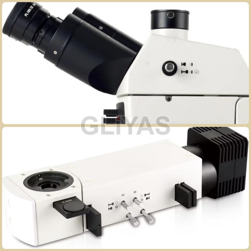 Trinocular Upright Metallurgical Microscope